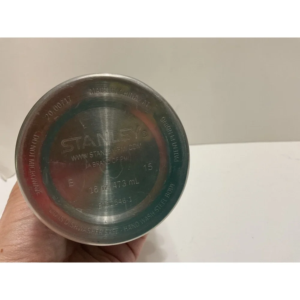 Stanley Classic Trigger Action Travel Mug 16oz Hammertone Green Stainless Steel - Picture 4 of 8